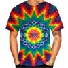 Colorful Vortex Tie-dye Pattern Printing 3D T Shirt for Men and Women Short Sleeve T Unisex Fashion O Neck Casual Men's Clothing