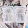 1pc/3pcs/5pcs DIY Bear Casting Mold, Silicone Resin Epoxy Bucket Mold, Agate Crystal Epoxy Resin Pendant Casting Mold