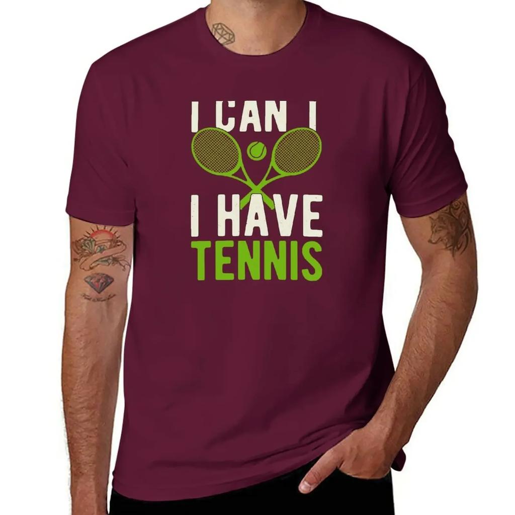 Funny Tennis Lover T-Shirt Aesthetic Clothing Funnys Workout Shirts for Men