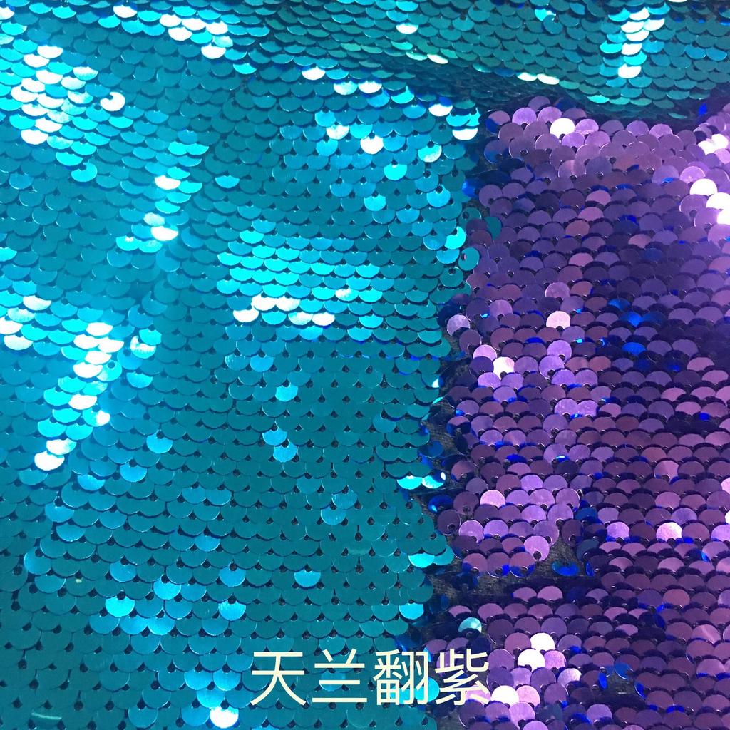 5mm Double-sided Flip-on Sequin Fabric for DIY Clothing, Bags ,background Wall Decoration of The Home