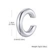 Punk Fake Piercing Ear Bone Clip Clip for Women Girl,Stainless Steel C-shaped Ear Clip,Personality Ear Cuff Jewelry Gift