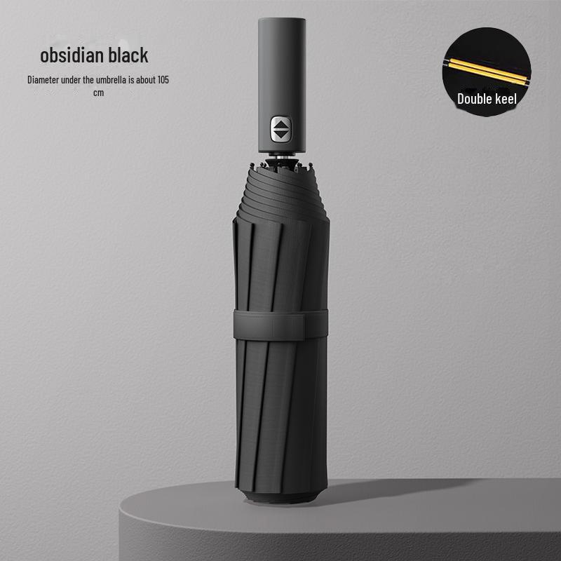 10-Bone Automated Dual-Use Umbrella: Large Folding, UV Protection, Sunshade for Men & Women