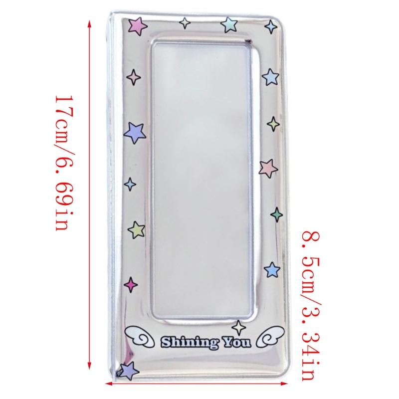 Large Capacity Card Holders for Collector with Colorful Star Pattern Photo Booth Frame Album Photo Strips Holders Binder