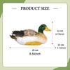 Duck Figurine Animal Sculpture Weatherproof Decorative Creative Garden Statue Outdoor for