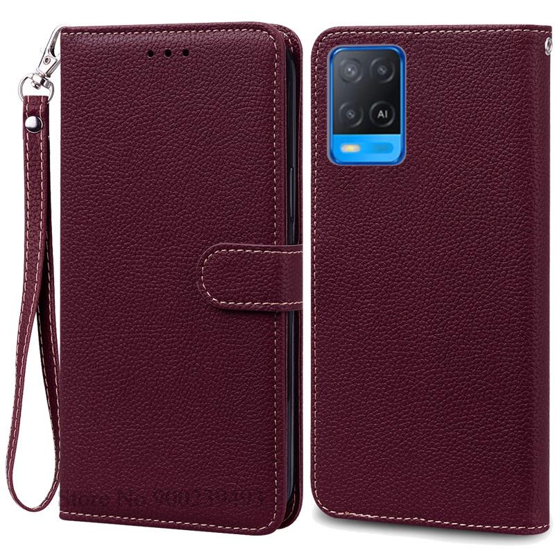 Pro pouzdro OPPO A54 A54 5G Peněženka Kožené výklopné pouzdro Pro pouzdro OPPO A54 5G CPH2239 CPH2195 OPPOA54 A 54 Nárazuvzdorné pouzdro na telefon Fundas