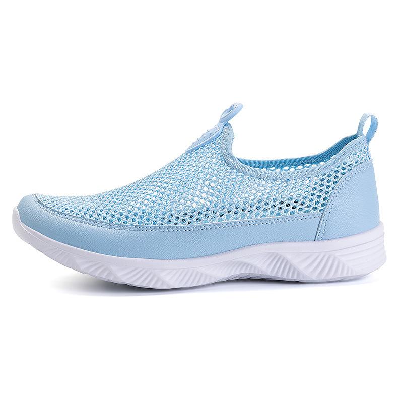 Women's Shoes Mesh Shoes Sports Shoes Summer Mesh Shoes Summer One-pedal Lazy Hollow Breathable Leisure Single