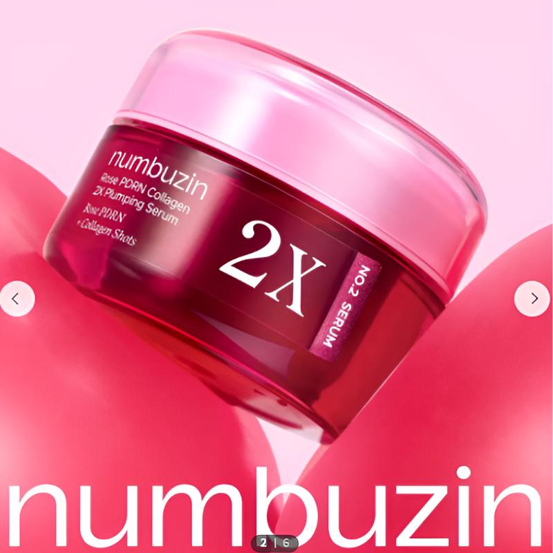 [NUMBUZIN] No.2 Rose PDRN Collagen Plumping Serum 2X 30ml
