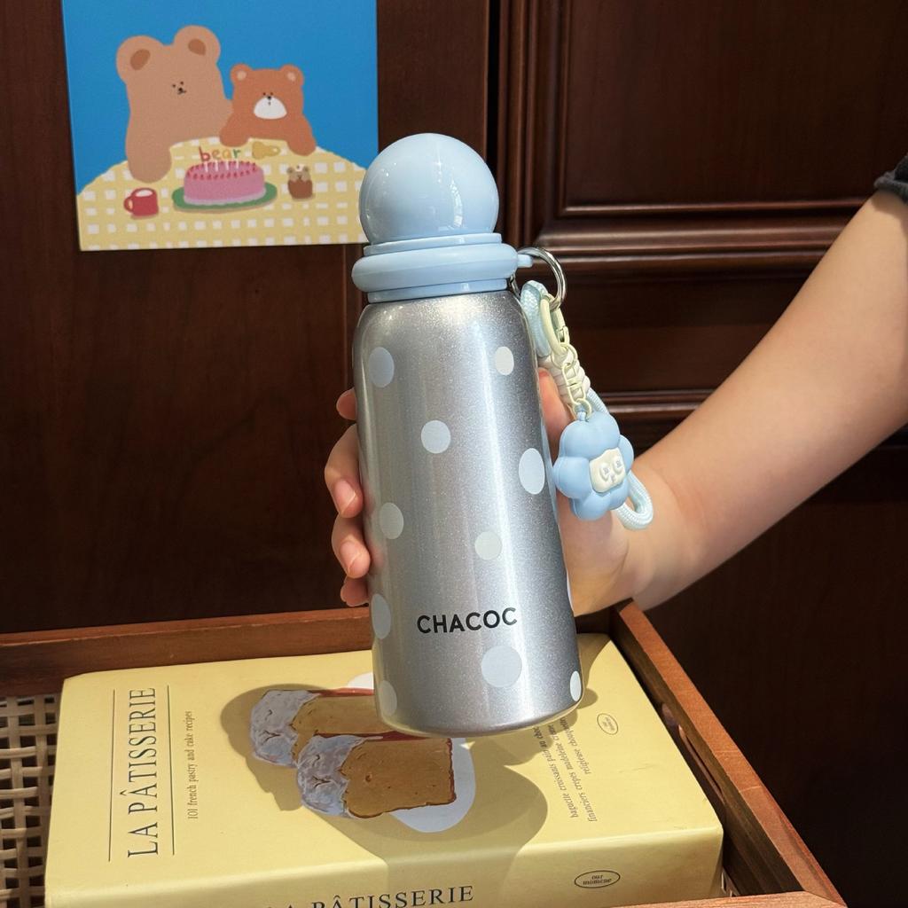 Creative Cartoon Thermos Cup for Girls, High-value Direct Drinking Water Cup, Cold-keeping, Portable and Cute Student Accompanying Cup Gifts