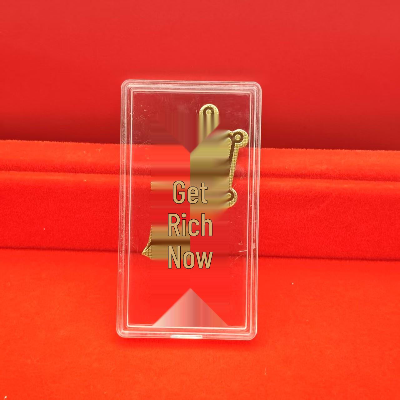 999 Pure Gold Horse Phone Sticker Gold Foil Gift 2026 Gold-plated phone sticker + acrylic box