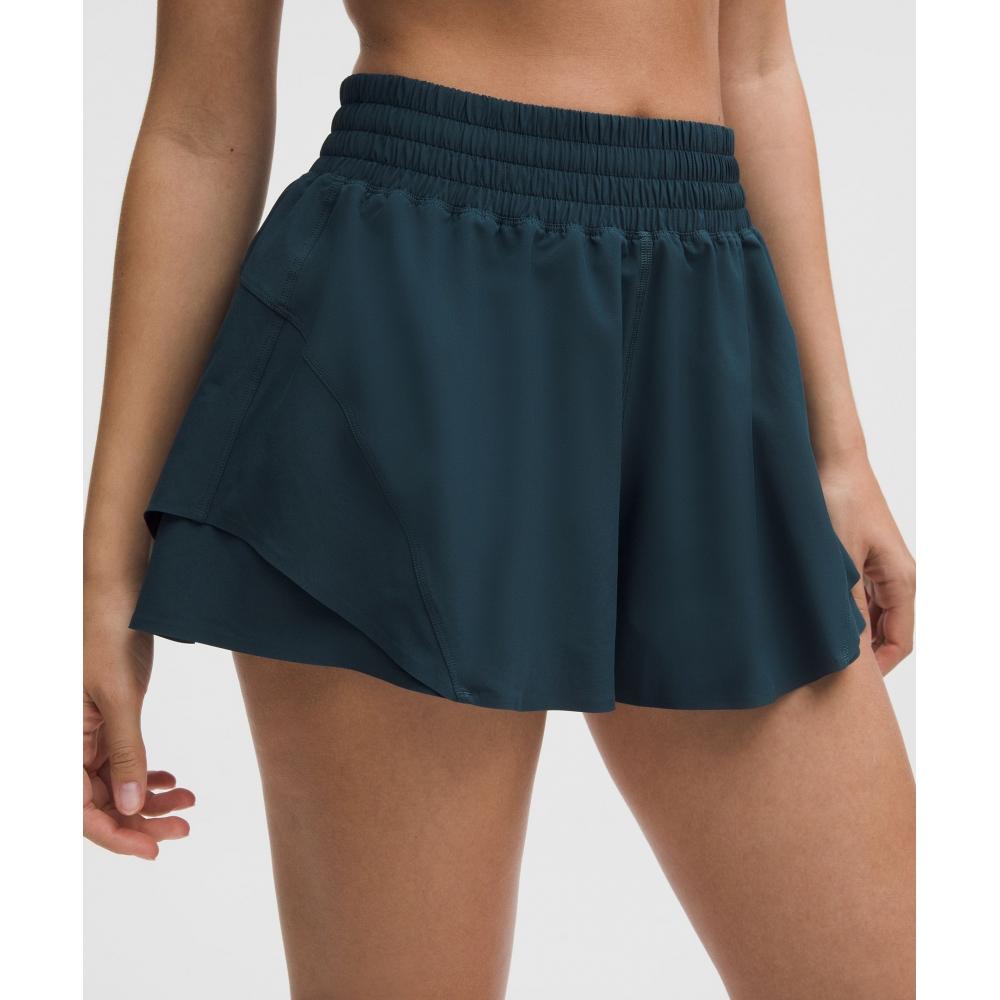 Lululemon Shake It Out High Rise Running Short 2.5  Indochine Blue