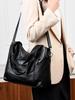 Women's Crossbody Tote - Trendy Soft Leather Large-Capacity Shoulder Bag for Middle-Aged Women