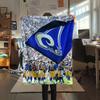 LA Rams Printed Flannel Blanket, Soft Throw for Bedroom Sofa, Washable, Fan Merchandise, Great Gift.