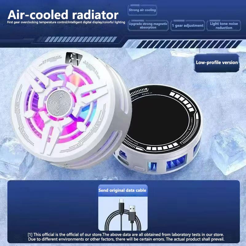Magnetic Back Clip Icing Radiator Universal Gaming Mobile Cooling Fan Mobile Phone Radiato For Gaming Live Streaming Tablet iPad