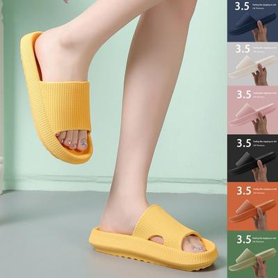 Zapatillas con parte inferior gruesa para hombre, toboganes de plataforma para baño, antideslizantes, nuevos zapatos de diseñador, zapatos para hombre y mujer, chanclas para mujer, sandalias para mujer
