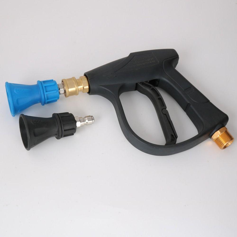 Stainless Steel Pressure Washer Nozzle Set 25 Degree Spray Tip Rubber Cover Quick Connect Nozzle Heavy-Duty 1/4inch