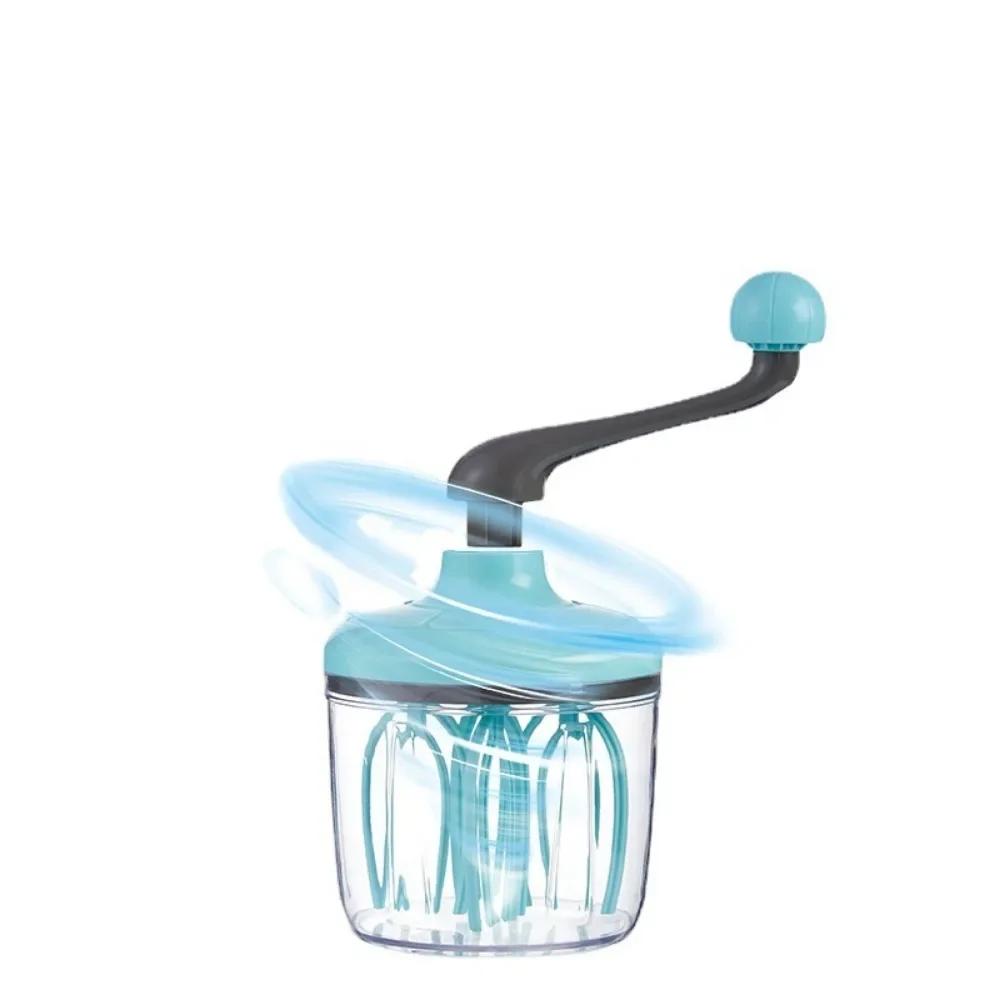 Batidor Manual Multifuncional Caliente Semiautomático para Huevo, Crema, Pastel, Mezclador Manual de Huevo, Batidor de Manivela Manual, Herramientas de Cocina Domésticas