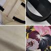 Black Cat Printed Handbag Cotton And Linen Texture Reusable Shoulder Bag Daily Shopping Environmental Protection Bag