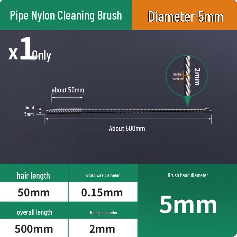 Nylon Test Tube Brush with Extended Handle