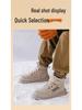 Kids' Winter Cotton Boots: Warm Velvet, Thickened, Non-Slip, Wear-Resistant, Boys' Mid and Big Size Sports Shoes