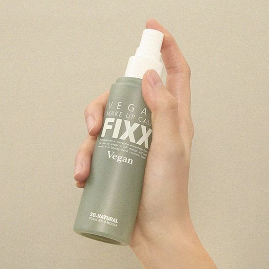 So Natural Vegan Makeup Calm Fixer 100ml – Korean Setting Spray with Centella & Houttuynia for Sensitive Skin (Forest Scented)