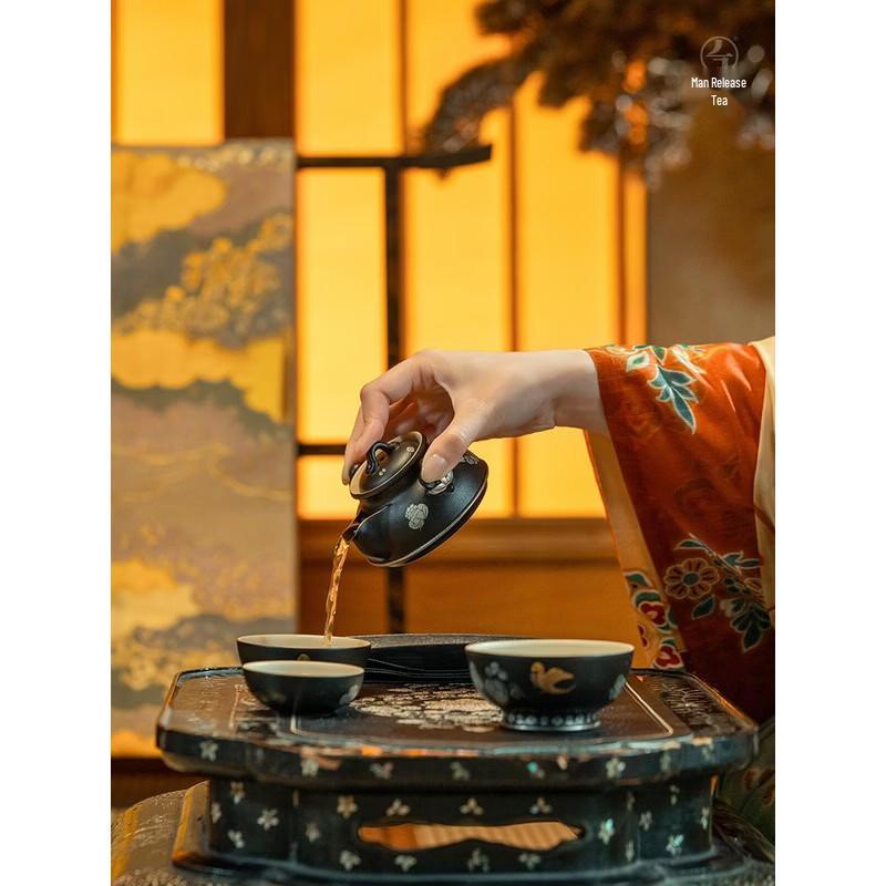 Edenus Tang Dynasty Tea Feast Ceramic Quick-Brew Tea Set