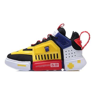 Li Ning Wudao Tessuto Pelle Sintetica Ammortizzante Antiscivolo Resistente all'Usura Scarpe Casual Basse Donna Scarpe Casual AGBQ122-3
