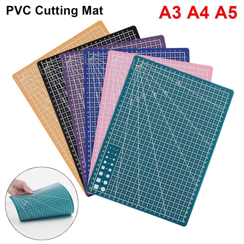 1 Peça Ferramenta Manual para Artesanato em Couro Base de Corte Patchwork Costura A3 A4 A5 Tábua de Corte PVC Bancada de Gravação Almofada Casa DIY