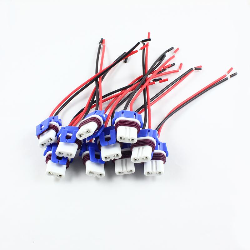 9005 HB3 Bulb Ceramic Socket Female Adapter Connector for Headlight Fog Lamp Automotive Wire Adapter Socket Lamp Connector 9005 HB3 10PCS