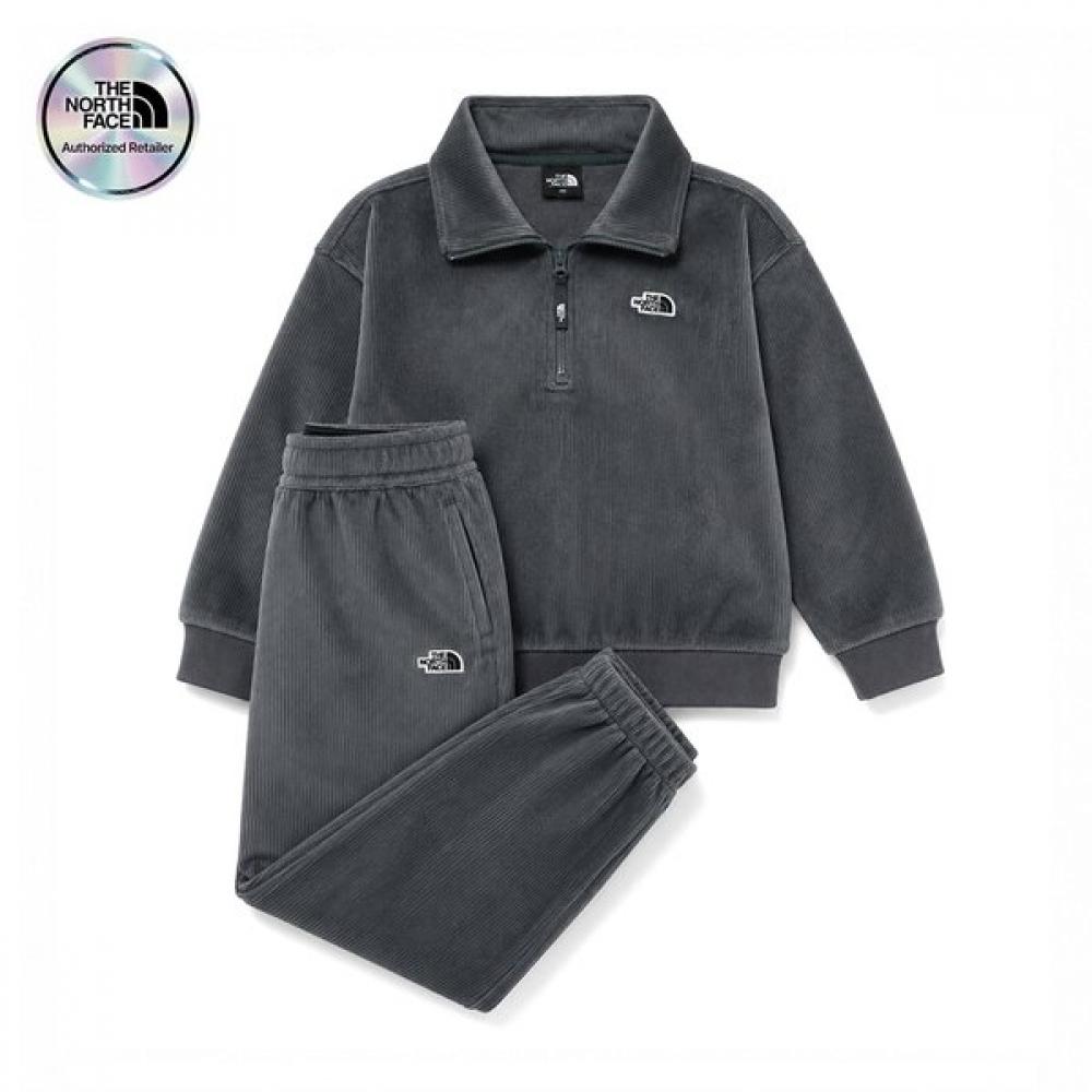 The North Face Kids Bumpy Sweat Set Charcoal Grey Nm5mr61t