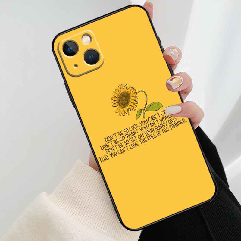 Gänseblümchen Sonnenblume Blumig Blume Handyhülle Für iPhone 17 Pro Max 16 15 14 11 12 13 Pro Max mini 15 16 Plus 16e 17 Air Cover