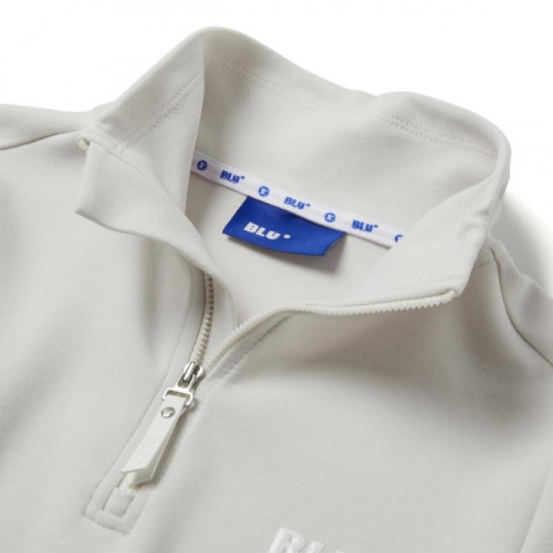 Blu DoT Volume Half Zip T shirT Plus Bg