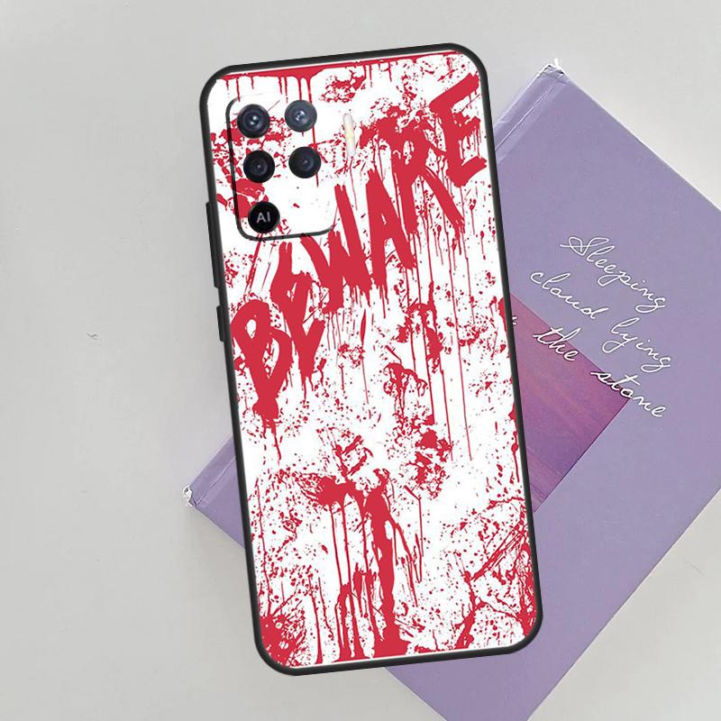 

HALLOWEEN BLOODY SPLATTER Case For Oppo A15 A16 A17 A52 A72 A76 A96 A74 A94 A53 A54S A57S A58 A78 A98 A77 Phone Cover OPPO A78 4G