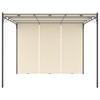 Garden Gazebo with Side Curtains 3 X 3 X 2.25 M Cream