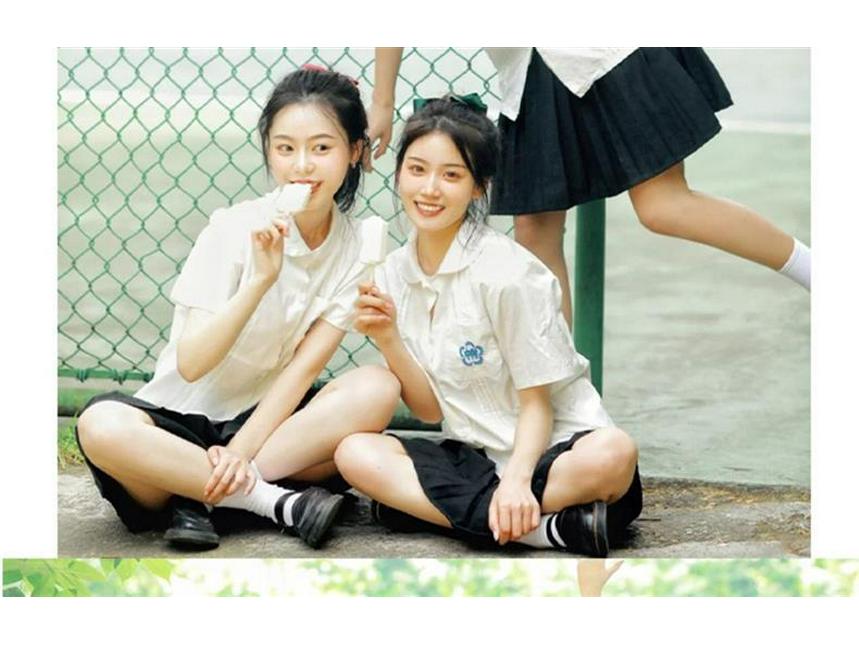 Japanese Academy Style High School JK Uniform Set for Graduation & Chorus Photos