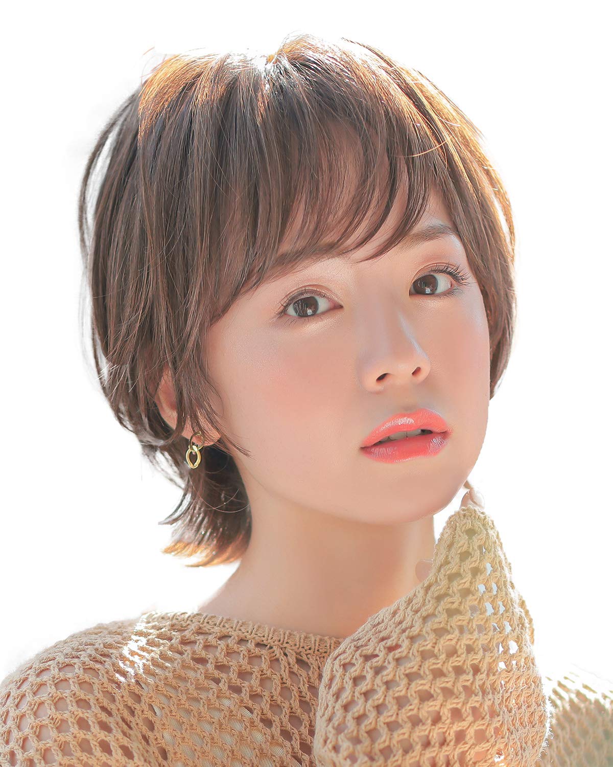 

Wig Short Full Wig Venus Outer Hane Clear Short Short Wig Free Size Mocha Brown pw109MBR [AQUADOLL] MBR.