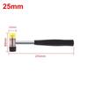25mm Rubber Mallet Hammer FIBREGLASS Shaft Grip Handle DIY Camping Paving Tool