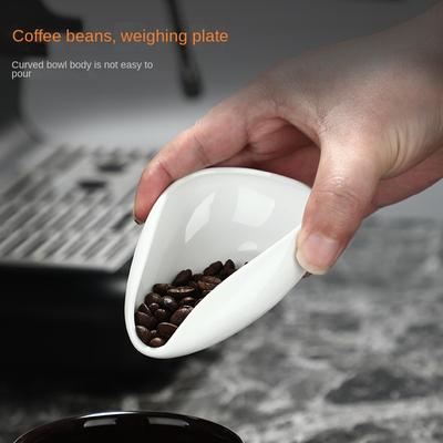 Kaffeebohnenschale, Bohnenschale zum Wiegen, Keramik-Messbecher, Kaffee- und Teezubehör, Dosierlöffel und -becher, Keramik-Kaffee-Dosierschale