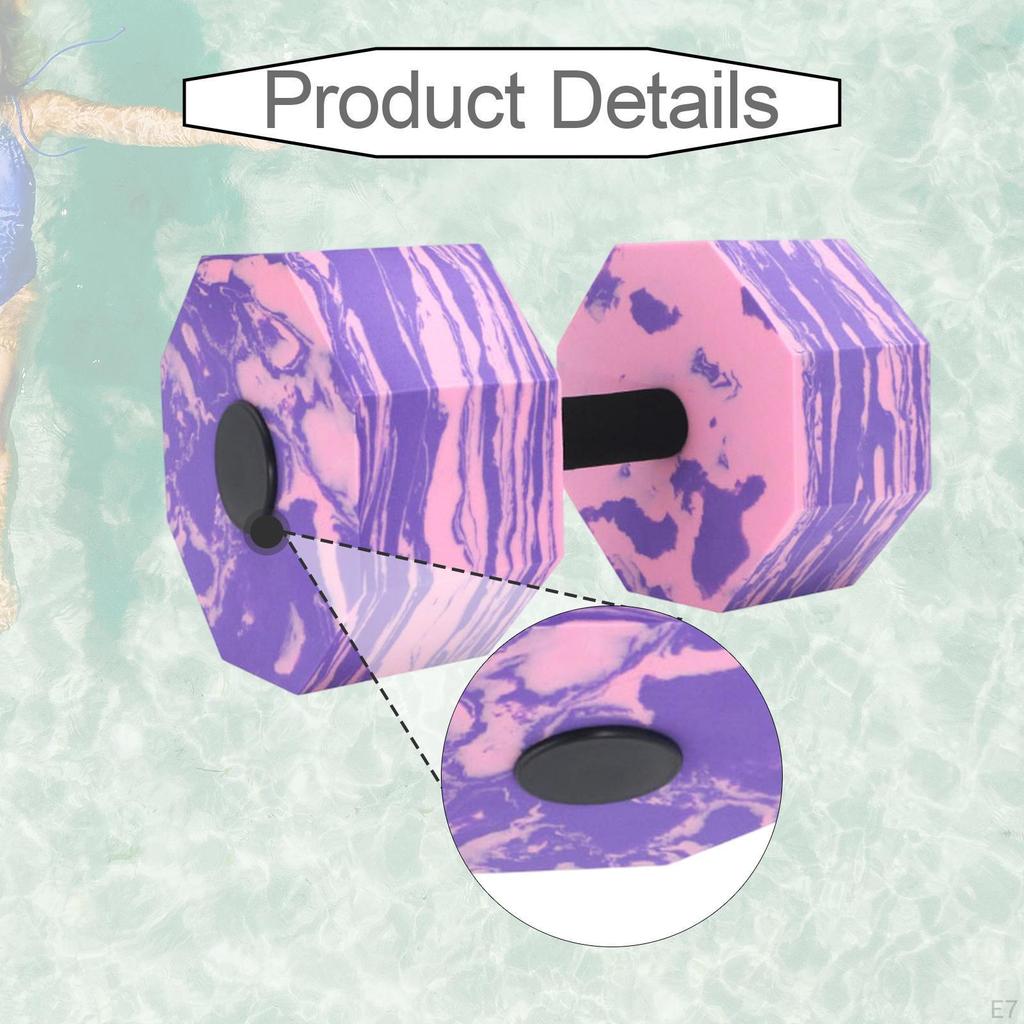 Aquatic Dumbbell for Water Aerobics, Hand Bar Pool Workouts, Weight Training Tool Men Women