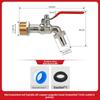 1/2inch Garden Irrigation Brass Faucet IBC Tank Water Tap Single Outlet Valve Replacement Antifreeze Outdoor Balcony Accessories