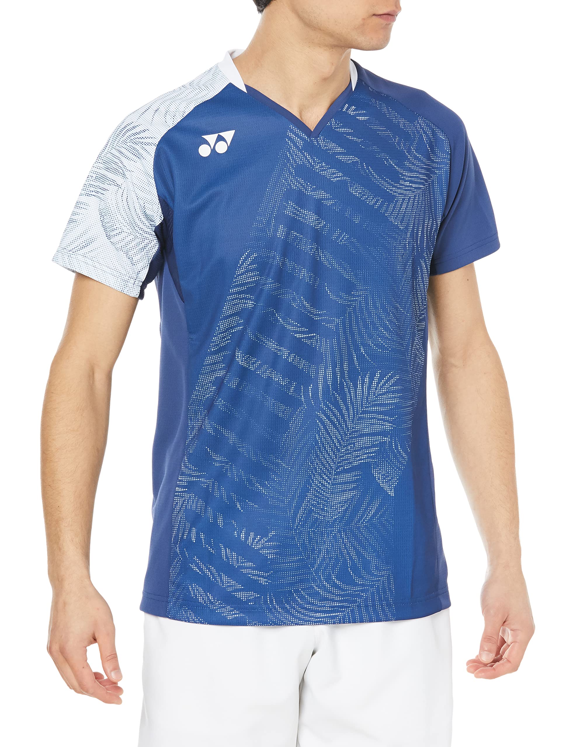 

Short Sleeve Shirt Game Shirt Sapphire Navy SS [Yonex] (Fit Style) Men s (512)