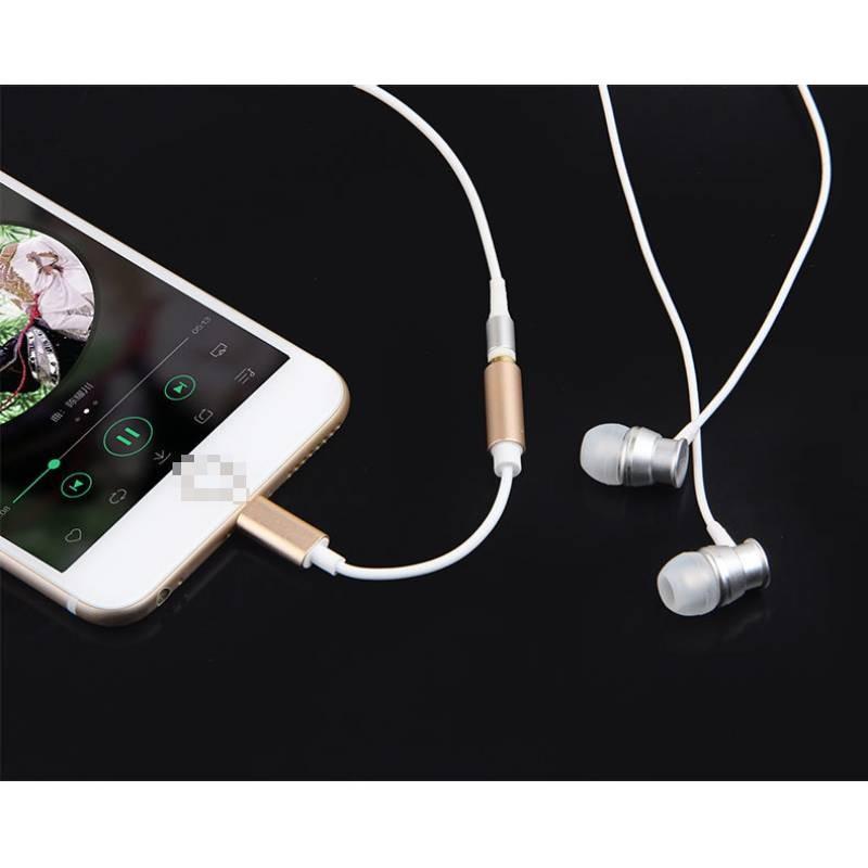 Mm Lightning 35 Headphone Jack Adaptermobile Phone 2 In 1 Earphone Charger