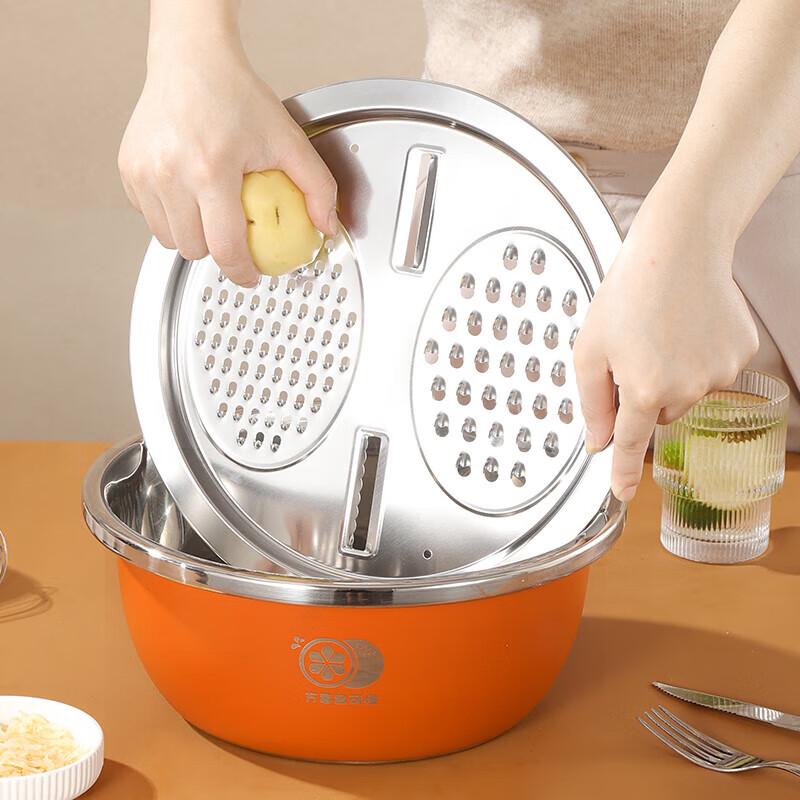 Siguang 26cm Stainless Steel Mixing Bowl & Grater Set