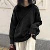 Solid Color Knit Sweater Pullover Sweater Female Autumn and Winter Soft and Glutinous Loose Outer Wear Gentle Wind Inside The Bottoming Shirt