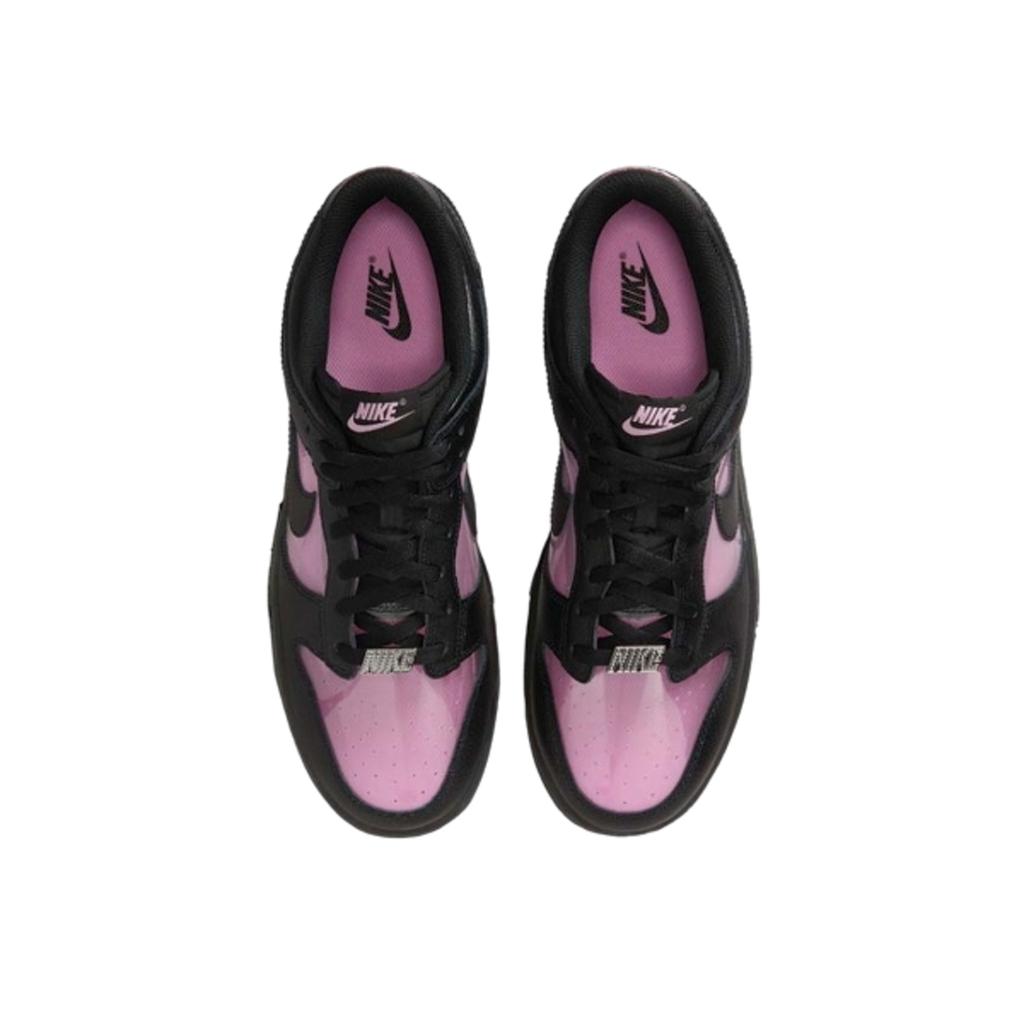 Nike Dunk Low Retro Transparent Black Pink Rise