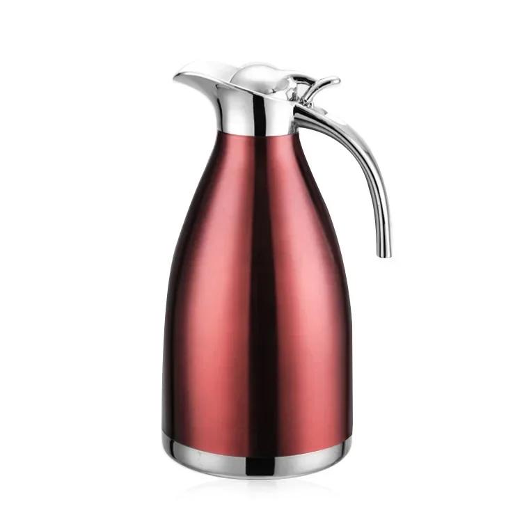 Dubbelväggig termosflaska i rostfritt stål 1,5L 2L Stor Hemmabar Termoskanna Vattenkokare Te Kaffe Varmvattenkanna Isoleringskanna