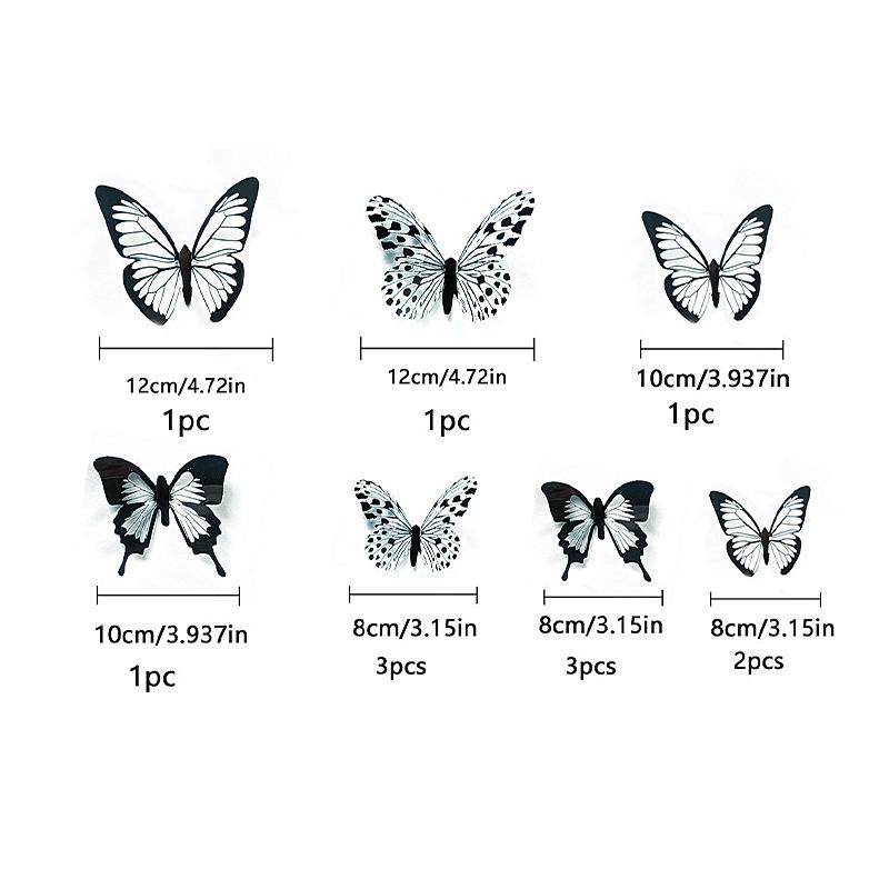 1Set Butterfly Cake Decoration Party Supplies Diy 3D Butterfly Cake Topper Decorative Birthday Wedding Cake Insert Accessories