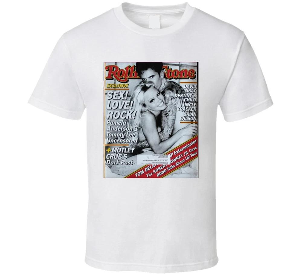 Pam And Tommy Lee Pamela Anderson Rolling Stones Cover Series Photo T Shi S