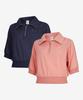 BILTMORE Women'S Tennis 3/4 Half-Zip Collared T-Shirt