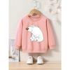 Spring/Autumn Cartoon Print Crew Neck Sweatshirt Sportswear for Toddlers and Young Children