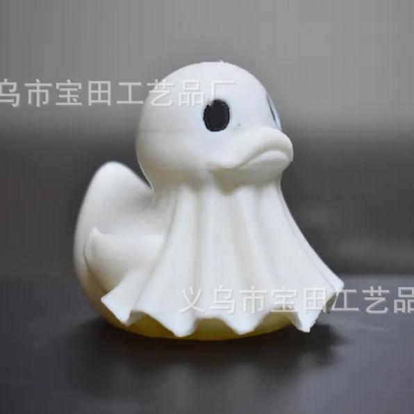 Resin Statue Ornament Halloween Party Ghost Duck Home Office Desktop Ornament Decoration